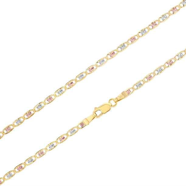 16-24 Inches Paradise Jewelers 14K Solid Gold 1.5mm Hollow Rope Chain Spring Clasp 16-24 Inches Paradise Jewelers 14K Solid Gold 1.5mm Hollow Rope Chain Spring Clasp